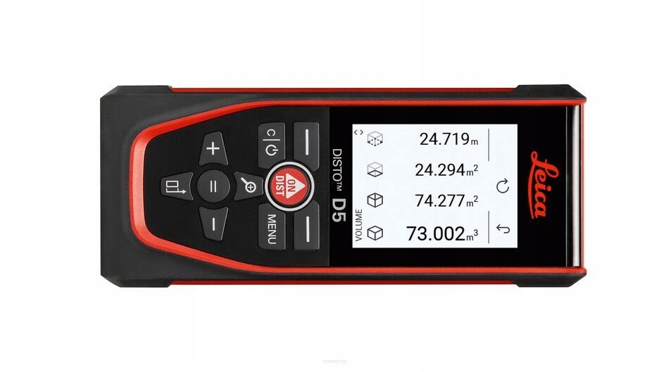DALMIERZ LASEROWY LEICA DISTO D5 Set TRI120 Adapter DST360 Maksymalna liczba pomiarów w pamięci 50