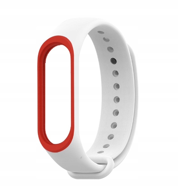 

Opaska Smart Band MI Band M4 M5 M6 Biało Czerwony