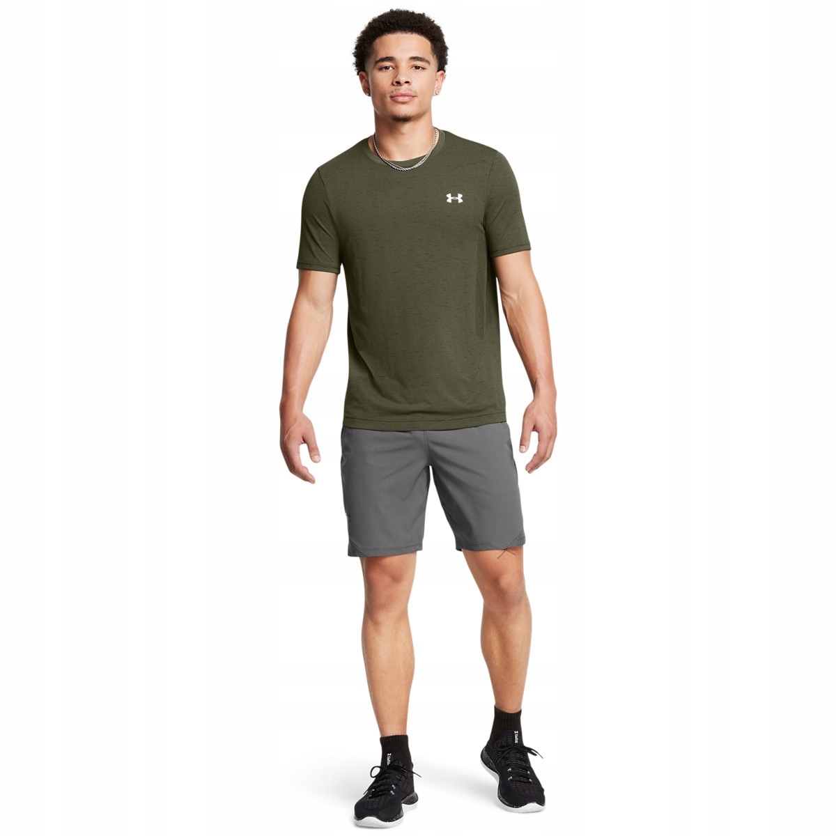 Męskie spodenki treningowe Under Armour Vanish Woven 8in Shorts szare XL