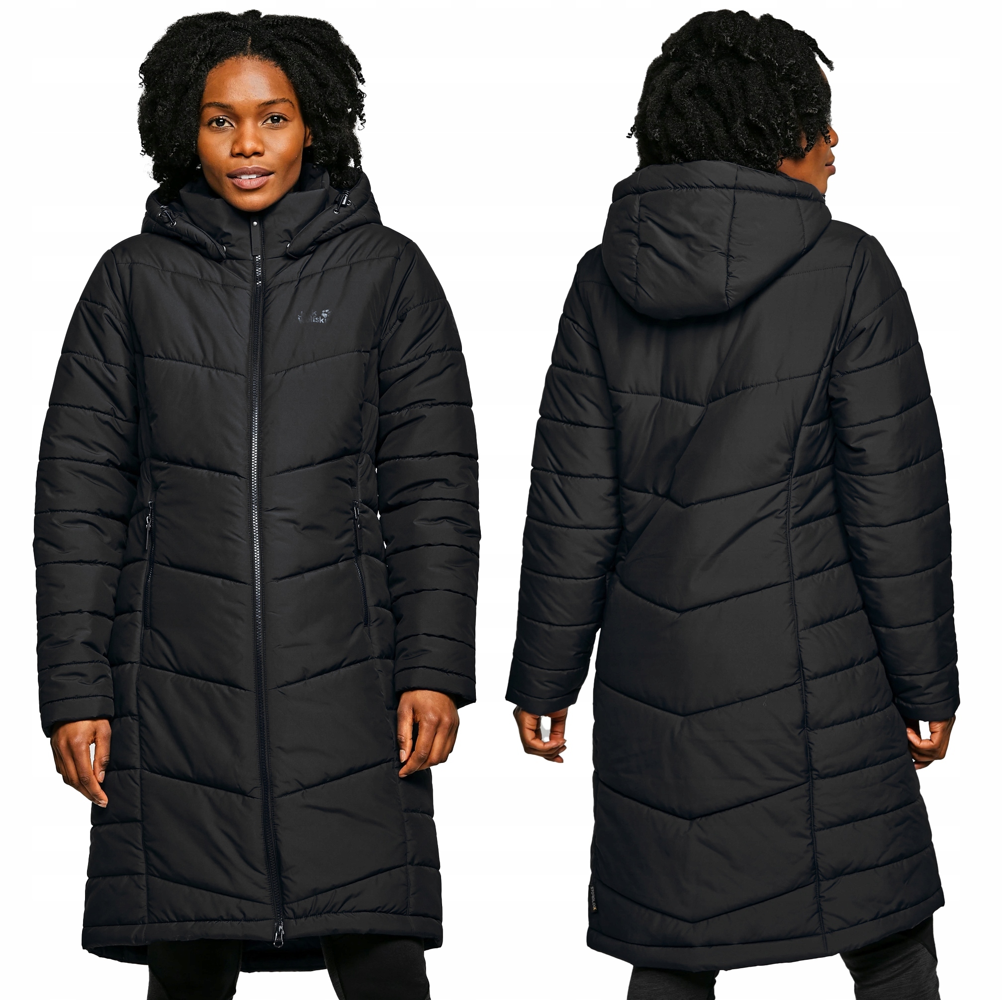 3253 Dámský Péřový Kabát Jack Wolfskin Zimní Bunda S Kapucí Xs