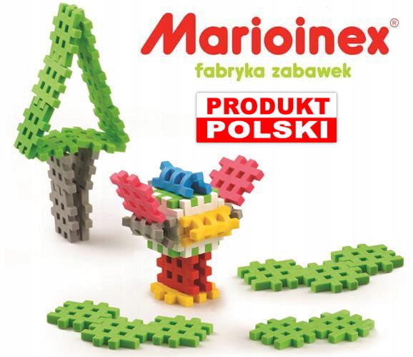 Klocki konstrukcyjne mini wafle 300 elementów Typ wafle