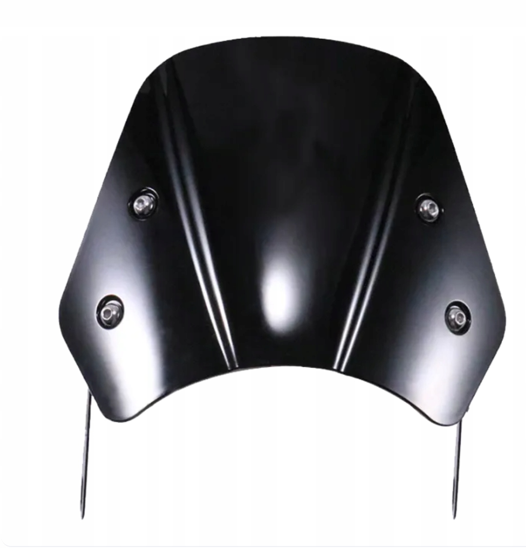 Univerzální motocyklové sklo Naked TopX, upevnění, rám tmavý