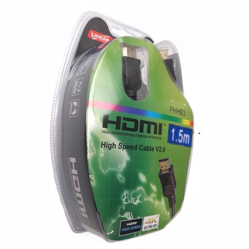 

Kabel Hdmi Linear Do Telewizora 4K v2.0 1,5m 2160p