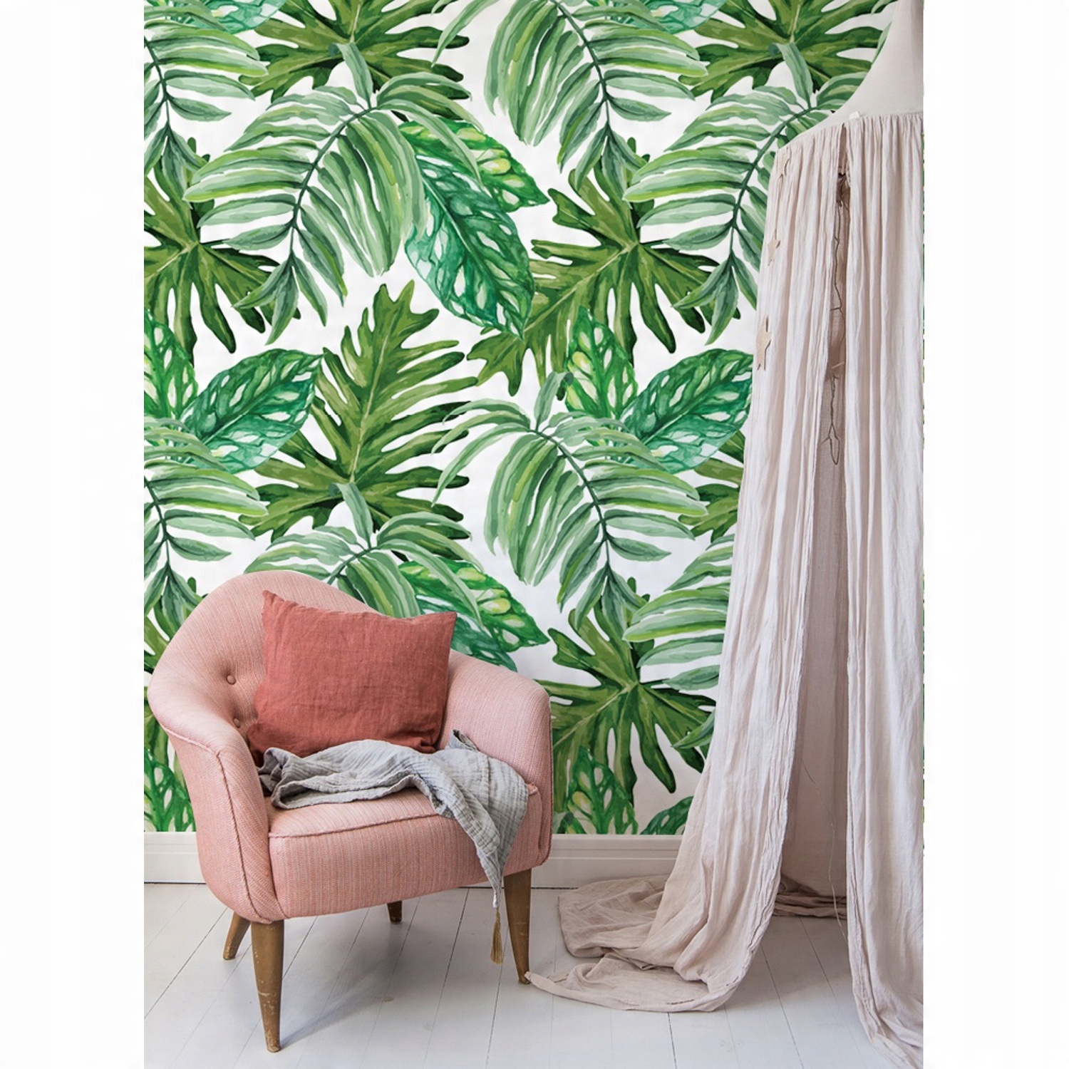

Tapeta ścienna Egzotyczne liście dżungli 250x104cm