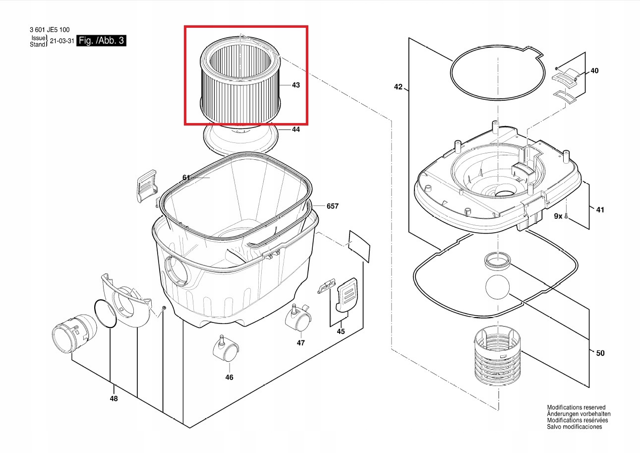 Bosch filtr fałdowany do odkurzacza uniwersalnego GAS 15, GAS 15 PS EAN (GTIN) 4059952200675