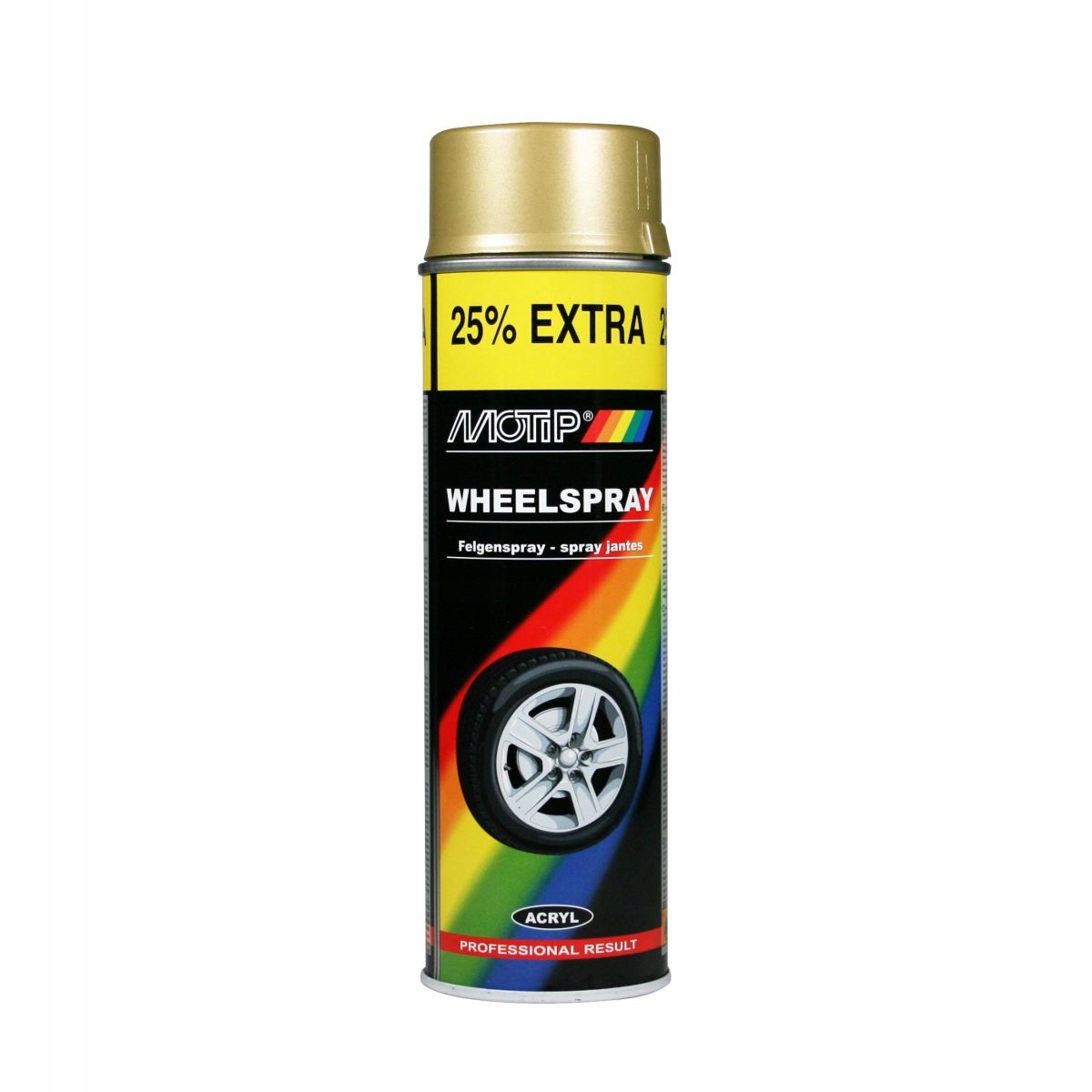 Motip Felga Złota Lakier Akrylowy Wheelspray 500ML