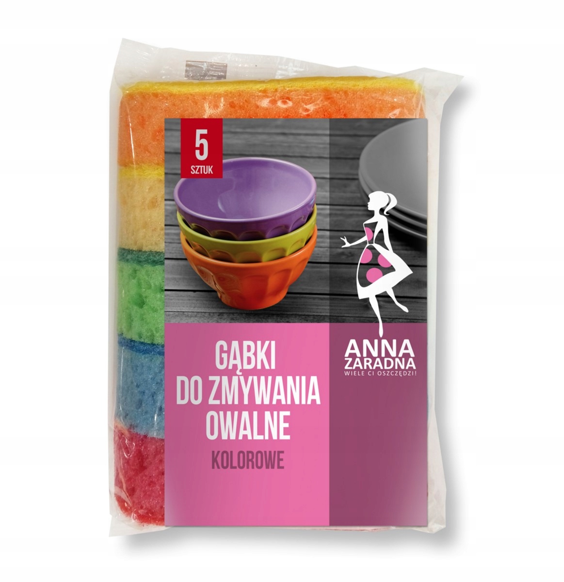 

Zmywak kuchenny do mycia naczyń Owalne 5szt Anna Z
