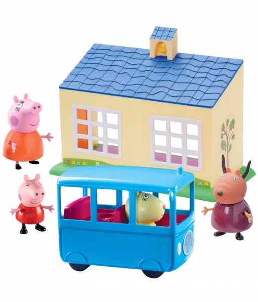 

Tm Toys Świnka Peppa Zestaw szkoła autobus 06593