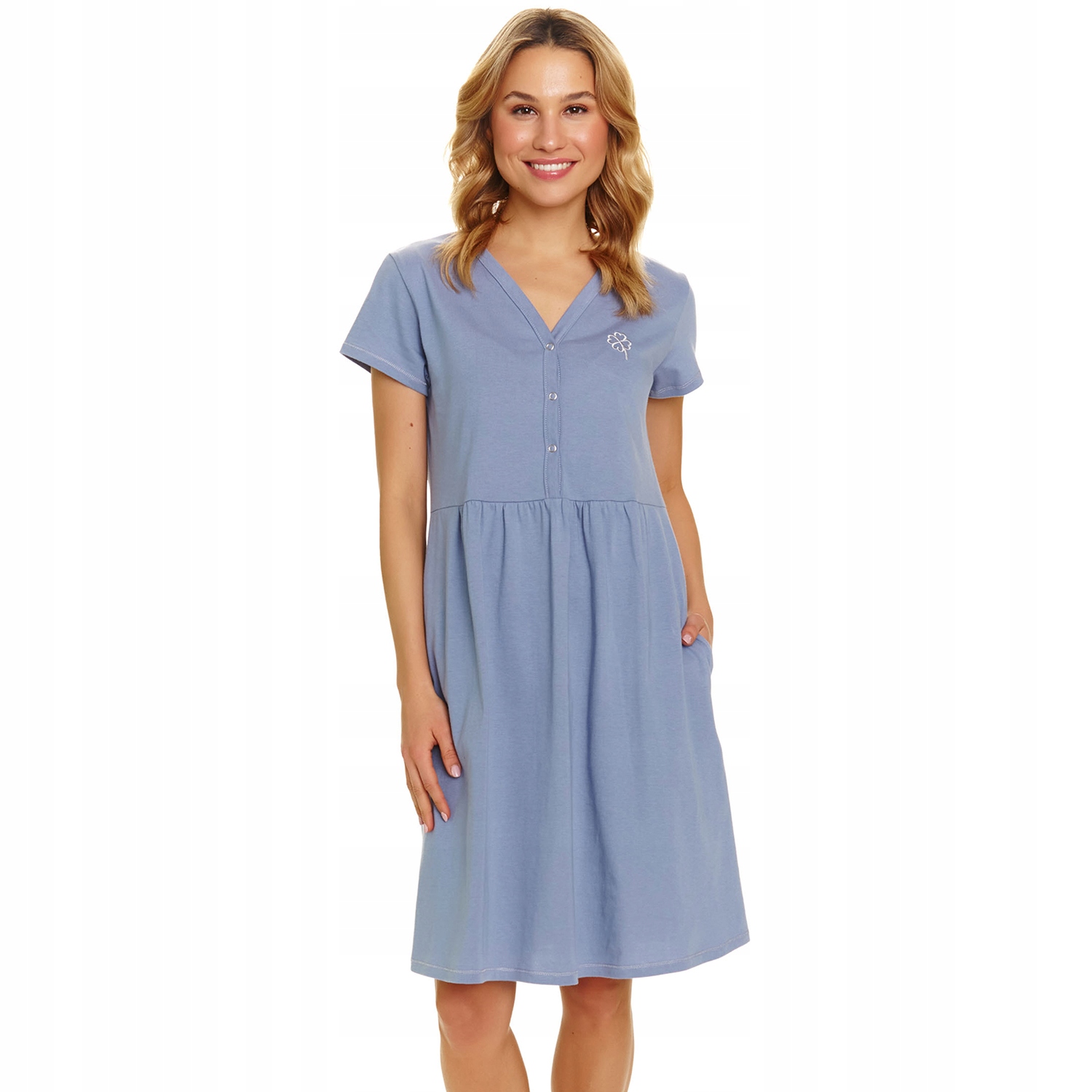 Doctor Nap TCB.5336 sky blue modrá Noční košile M