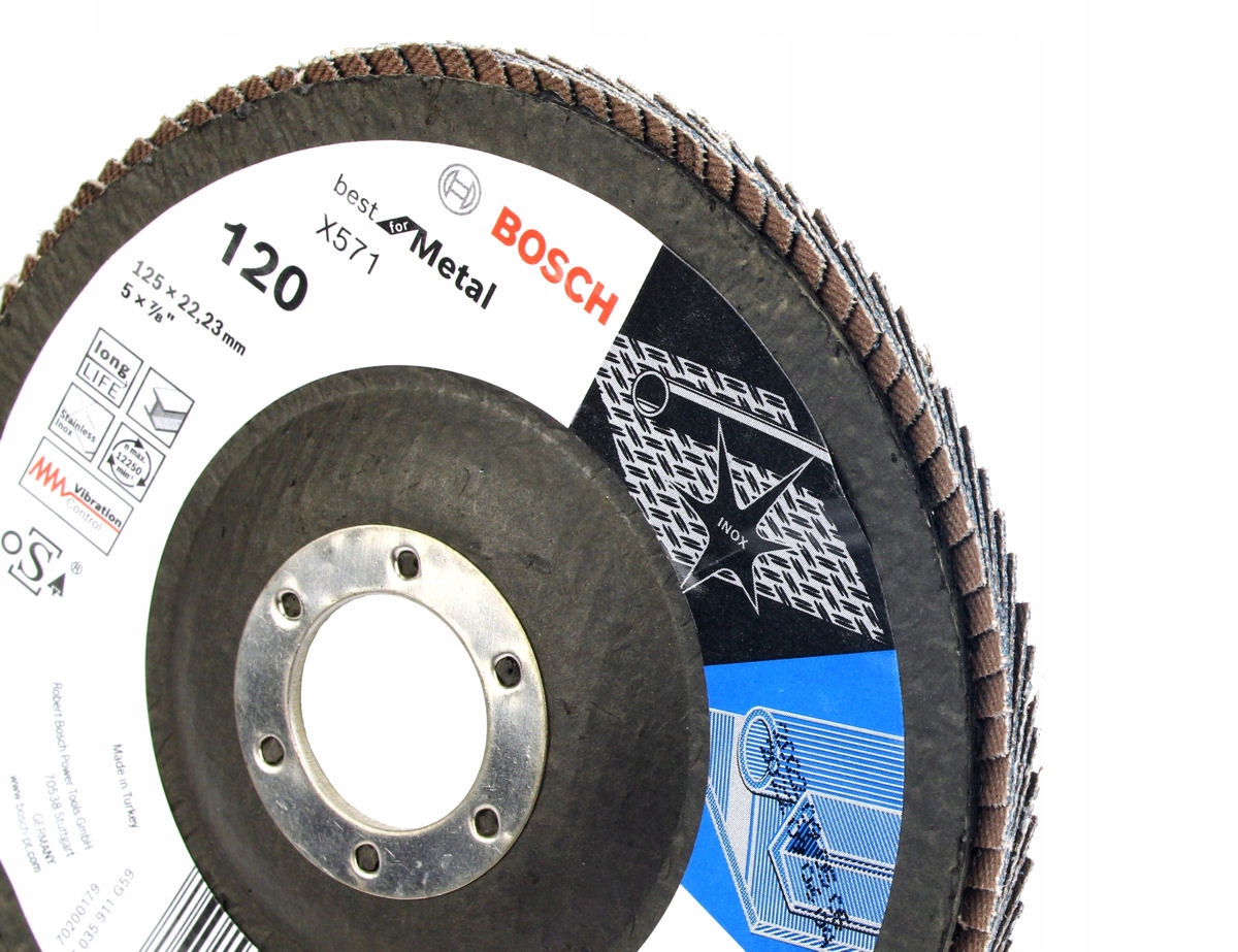 BOSCH TARCZA LISTKOWA 125mm GR.120 DO METALU Marka Bosch