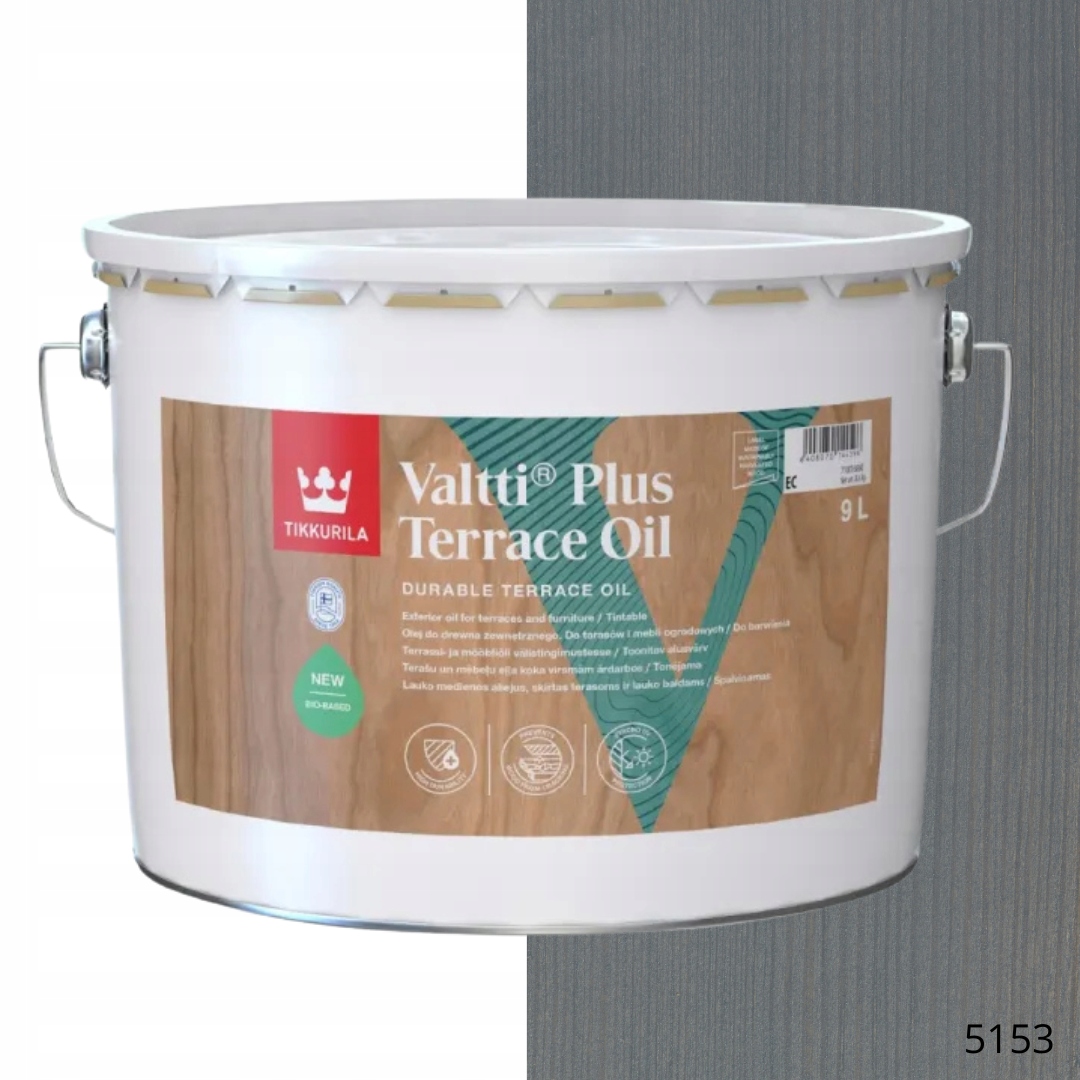 TIKKURILA VALTTI PLUS TERRACE OIL 9L OLEJ DO DREWNA KOLOR 5153