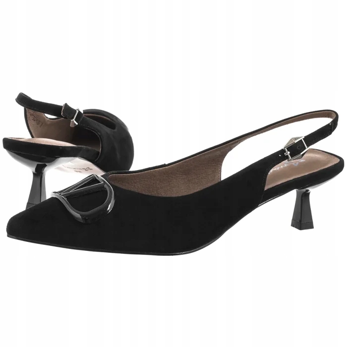 Dámské kožené lodičky Maciejka černé K7447-01/00-1 Black