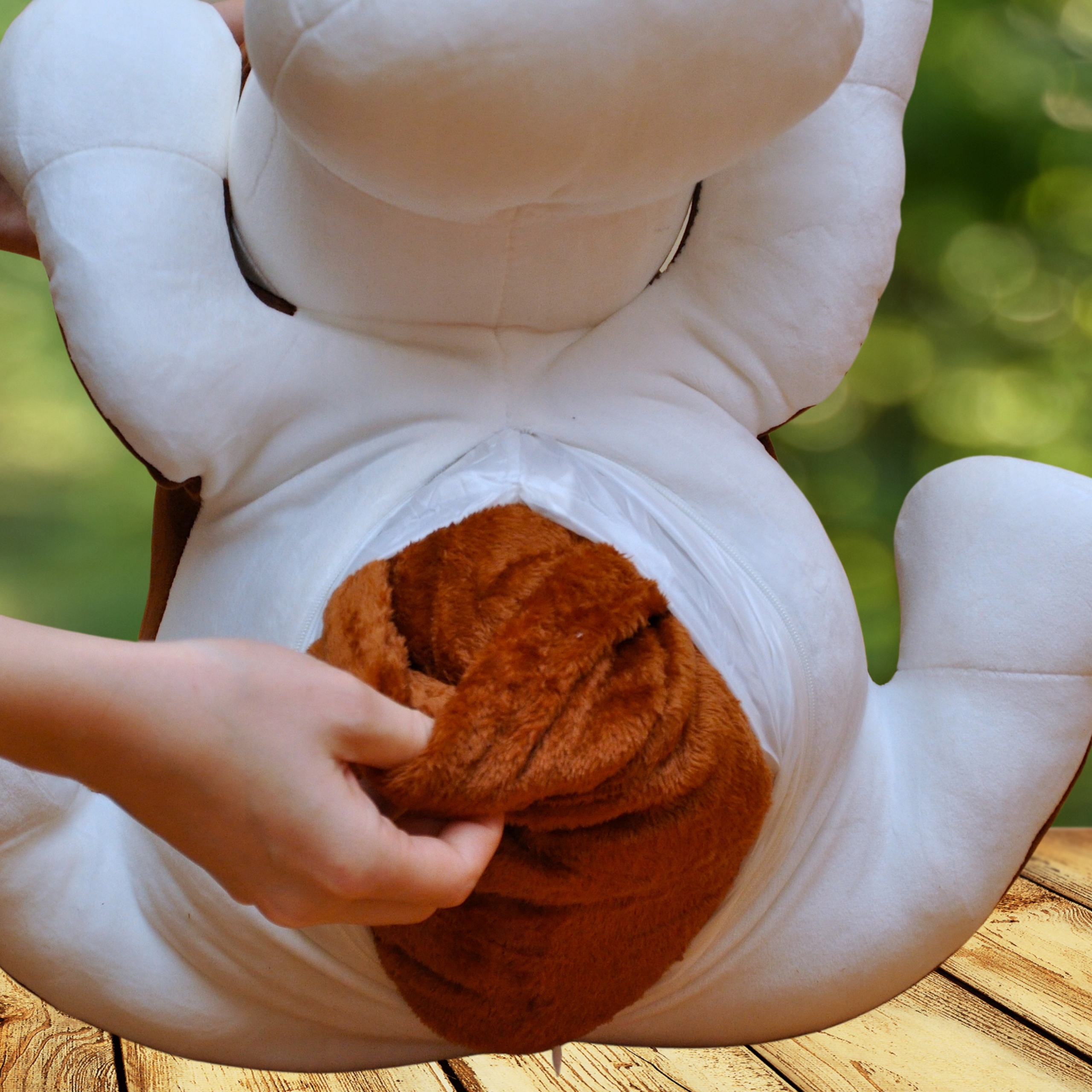 MASKOTKA KOCYK PODUSZKA 3W1 PRZYTULANKA Z MIĘKKIM KOCYKIEM 55 CM PREZENT Wysokość produktu 55 cm