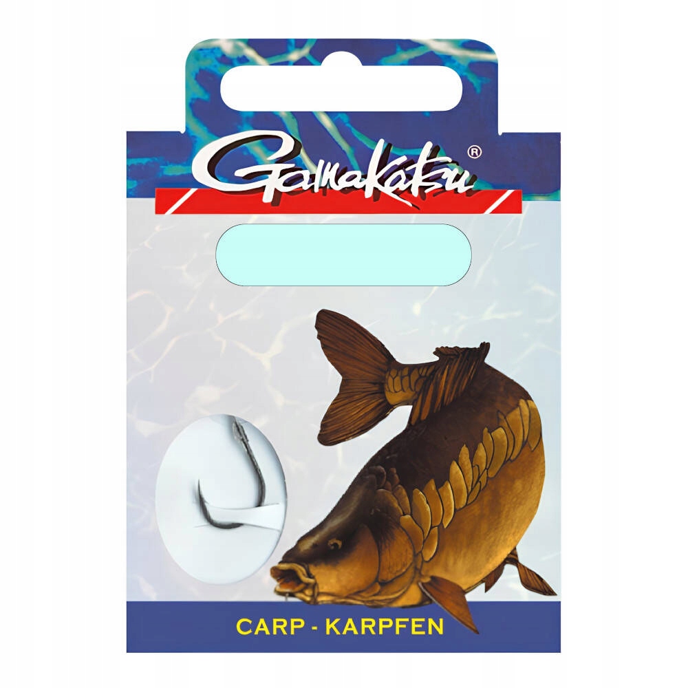 Haczyki z przyponem Gamakatsu Carp 3510F #4 0,28mm 85cm 10 szt. Ns Black