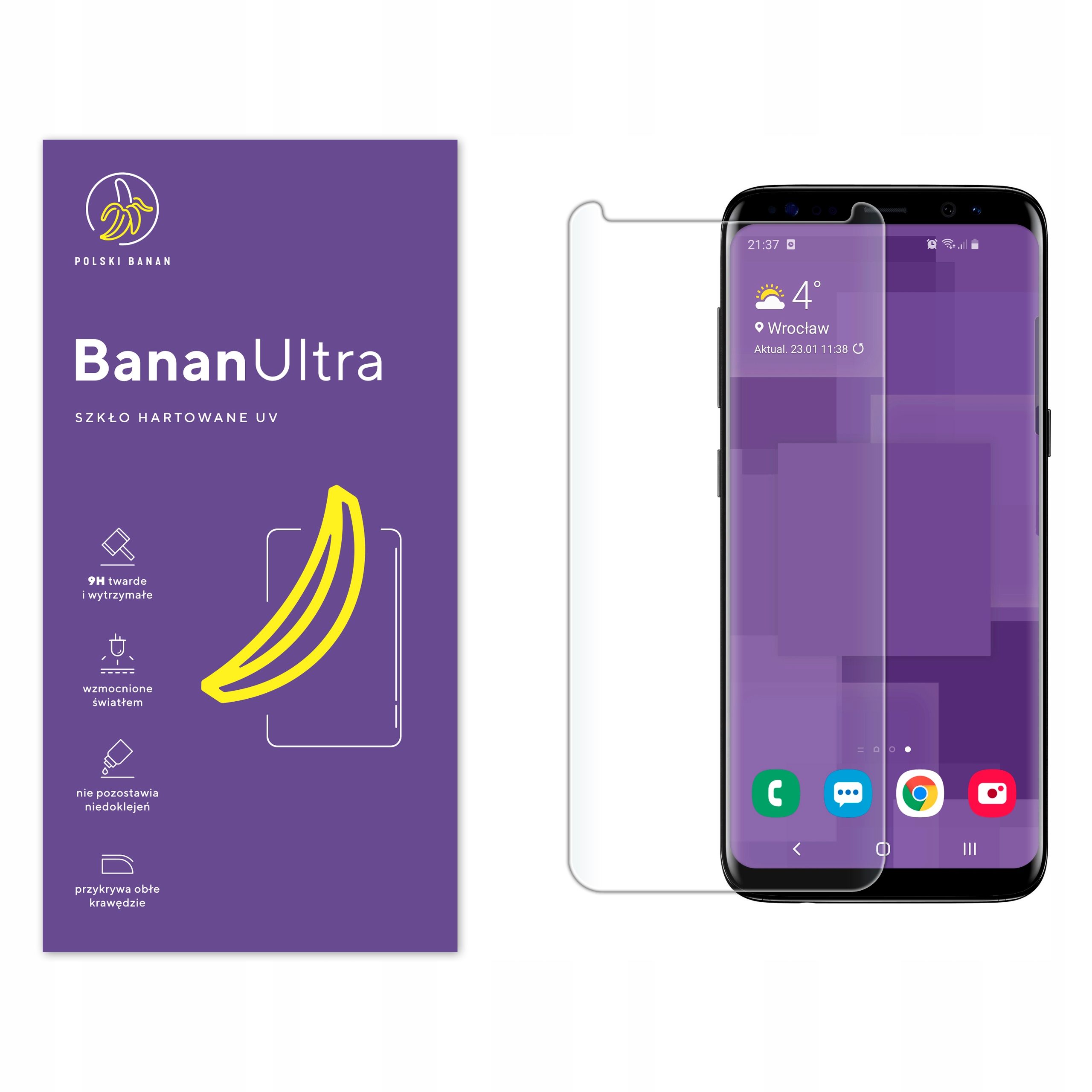 

Szkło Hartowane Uv Polski Banan do Samsung S8