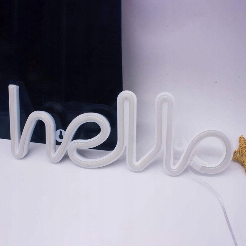 Dekoracyjna lampka neonowa LED- hello 2 Kolor wielokolorowy