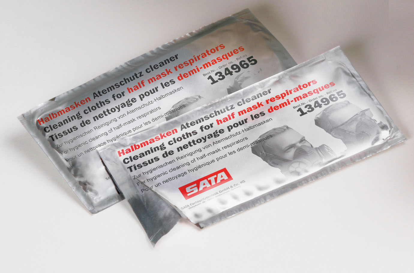 10 x Chusteczki Sata dezynfekujące do maski 134965 Marka SATA