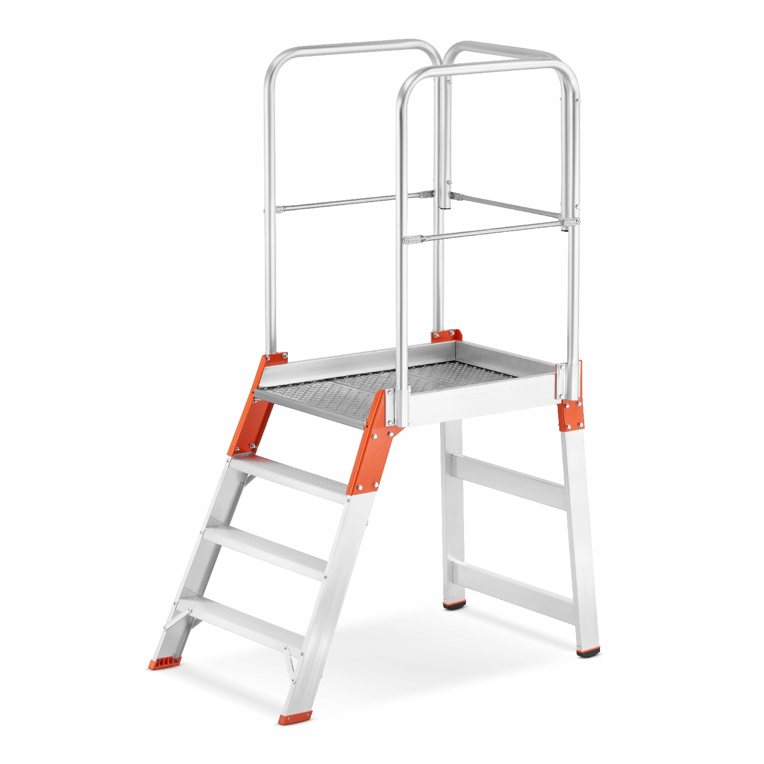 Žebřík hliníkový skladovací most plošina 4 stupně 2,87 m Tuv