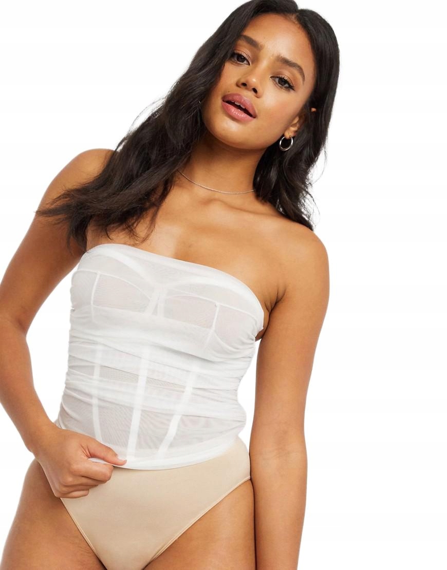 GORSET BIAŁY SIATECZKA 90 B SLM B