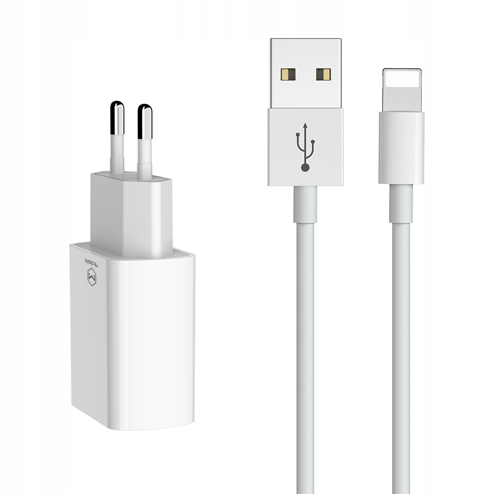 

Mcdodo ładowarka sieciowa Dual 2,1A z kablem 8-pin
