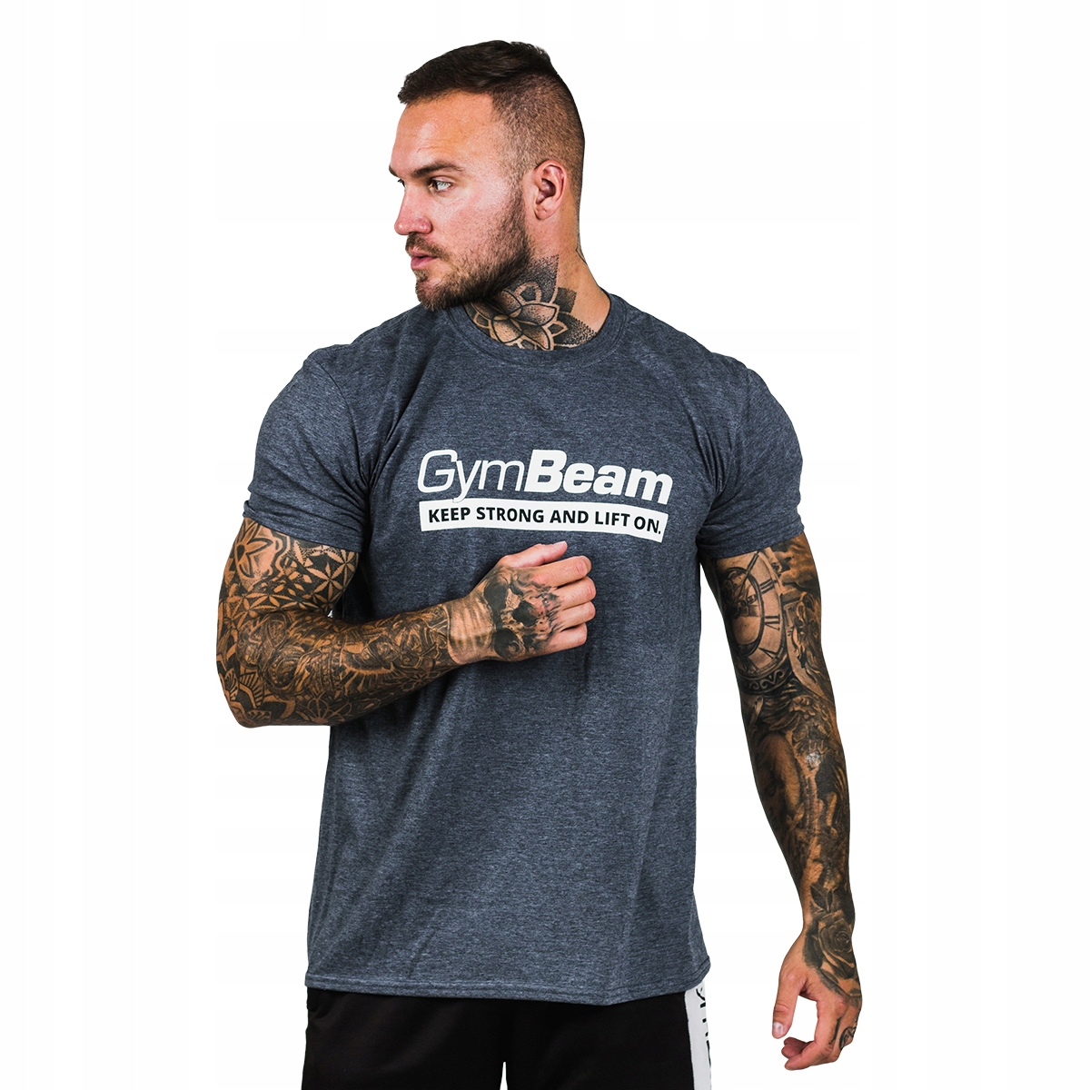 

Koszulka Sportowa Trening Siłownia Navy GymBeam XL