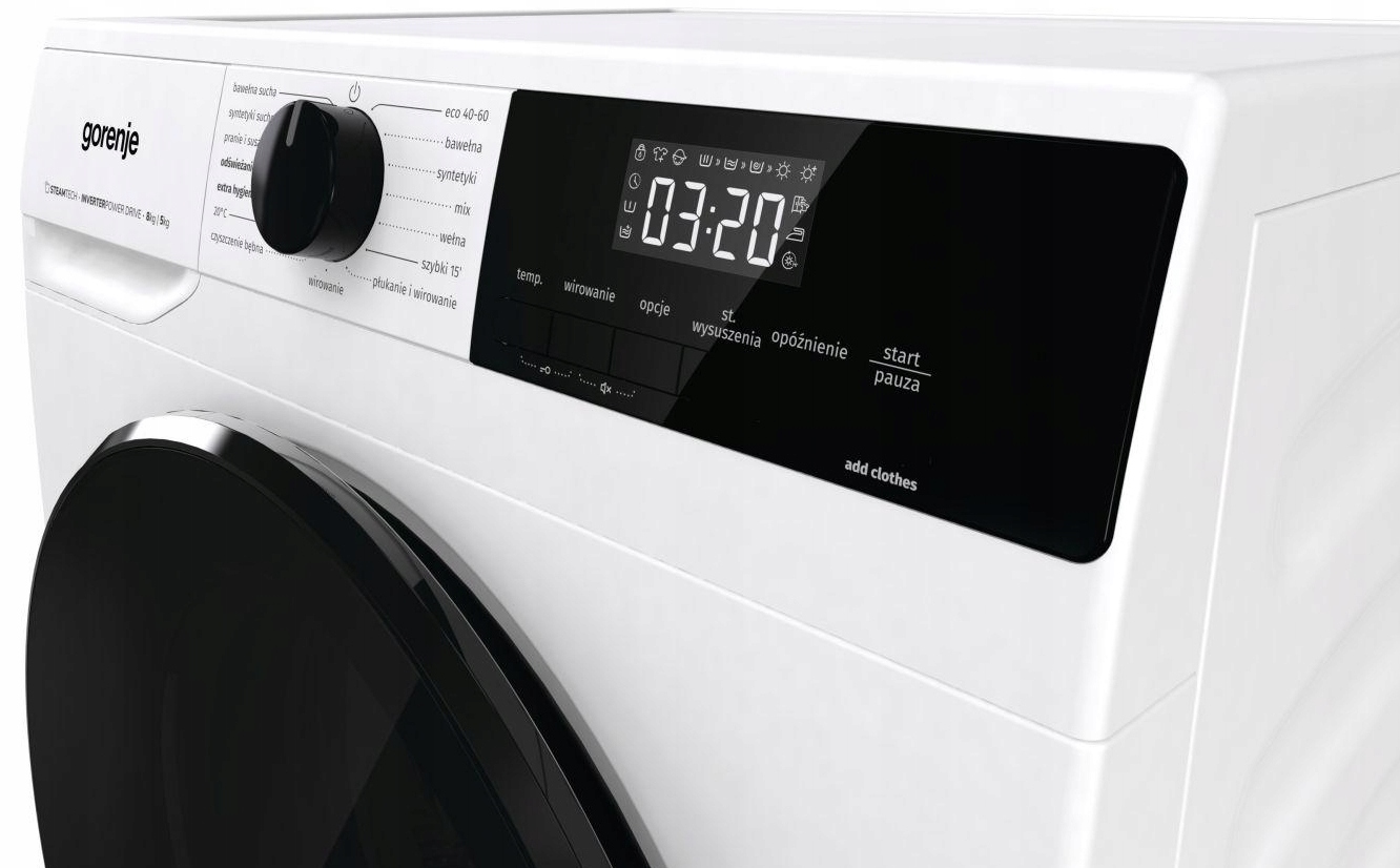 Pralko-suszarka Gorenje WD2A854ADS/PL 8kg/5kg 1400 obr/min 15 programów LED Pojemność bębna 54 l