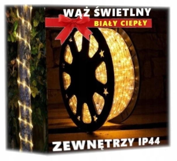 

Wąż Świetlny Led Biały Ciepły Zewnętrzny 100M