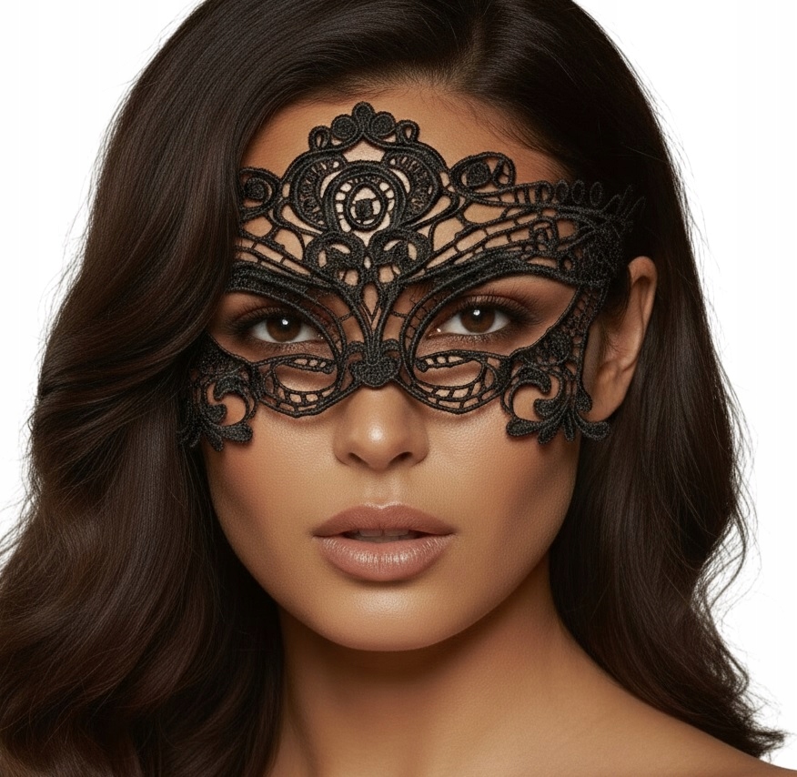 КРУЖЕВА HAFTOWANA ВЕНЕЦИАНСКАЯ МАСКА НА ГЛАЗА