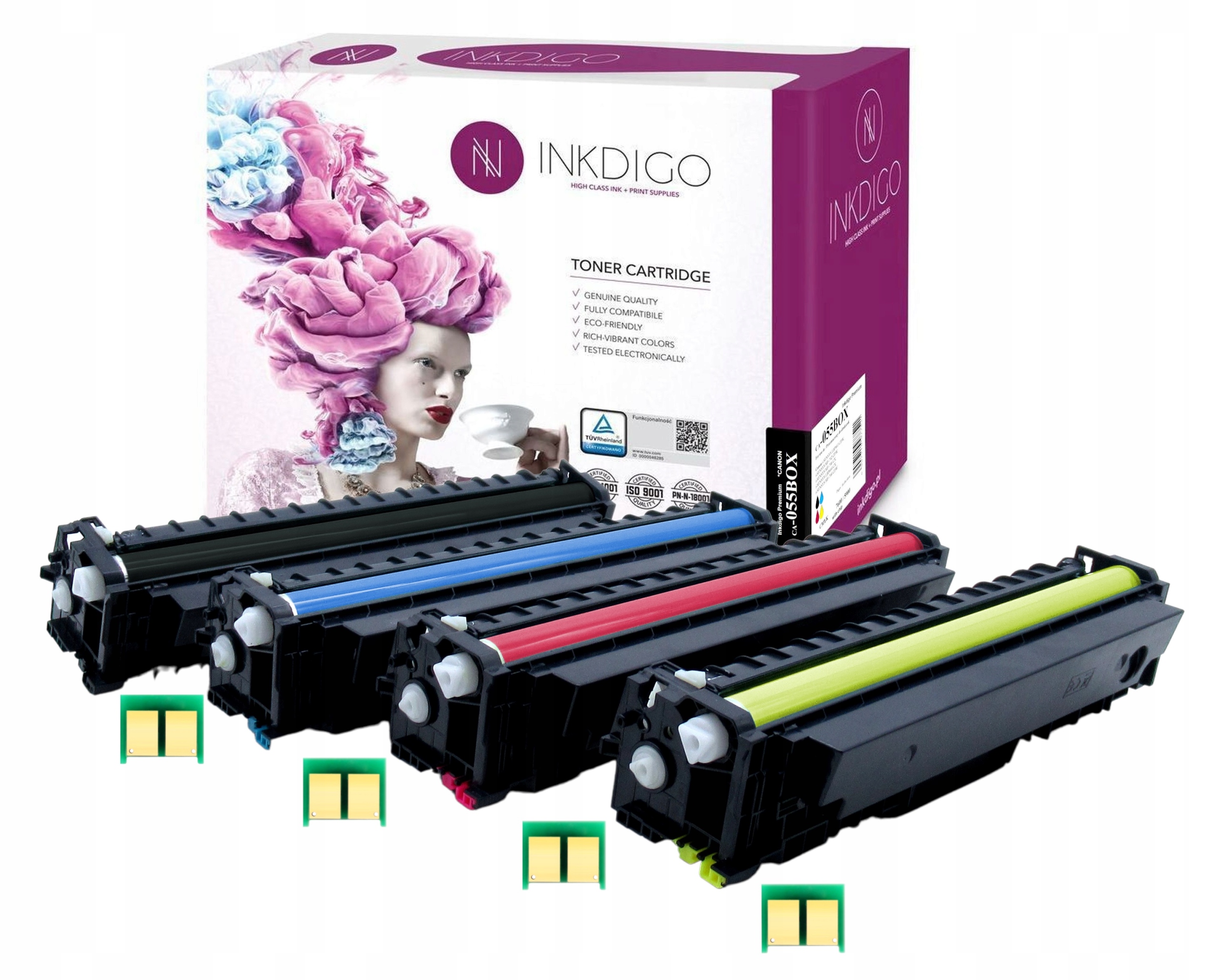 

4 Tonery z Chipem do drukarek Canon Mf 741 742 744
