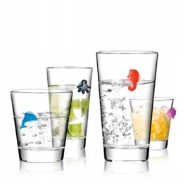 

Znaczki na szklanki drinki komplet 12szt Tescoma