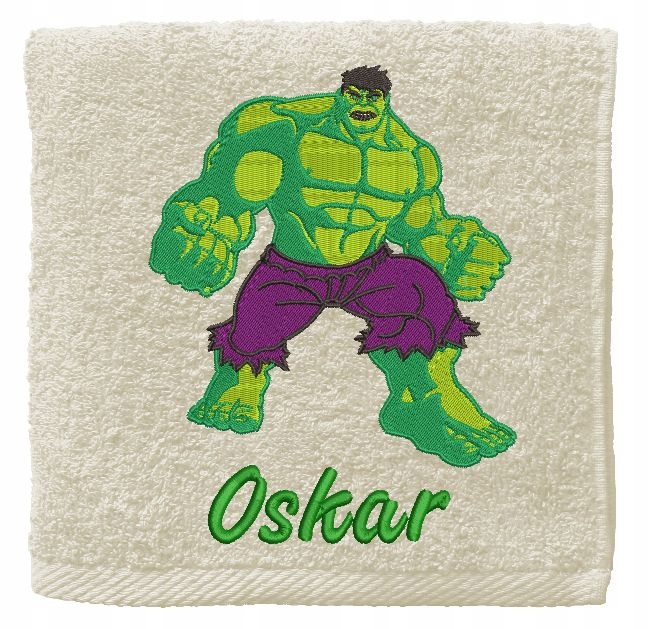 

Ręcznik Hulk 70x140cm Haft Imię do przedszkola