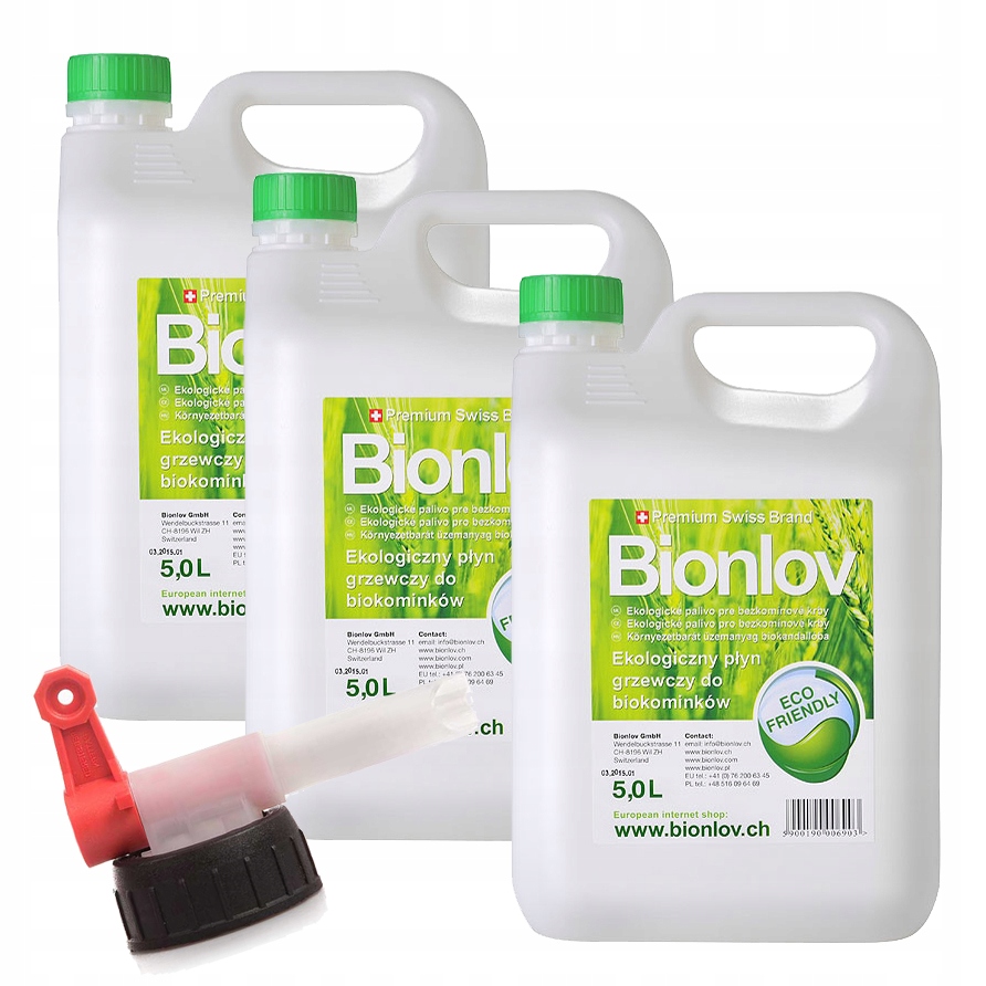 Biopaliwo premium BIONLOV 15L + kranik