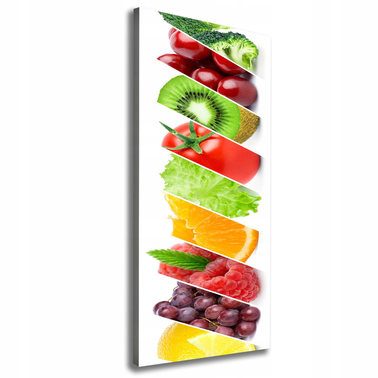 

Foto obraz na płótnie Warzywa i owoce 50x125 cm