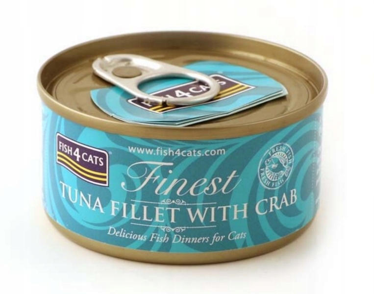 3x Fish4Cats mokrý tuňák s krabem 70 g