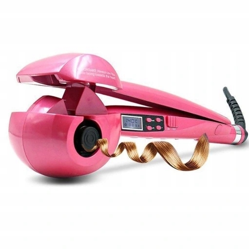 Automatyczne lokówki spiralne włosy Różowy