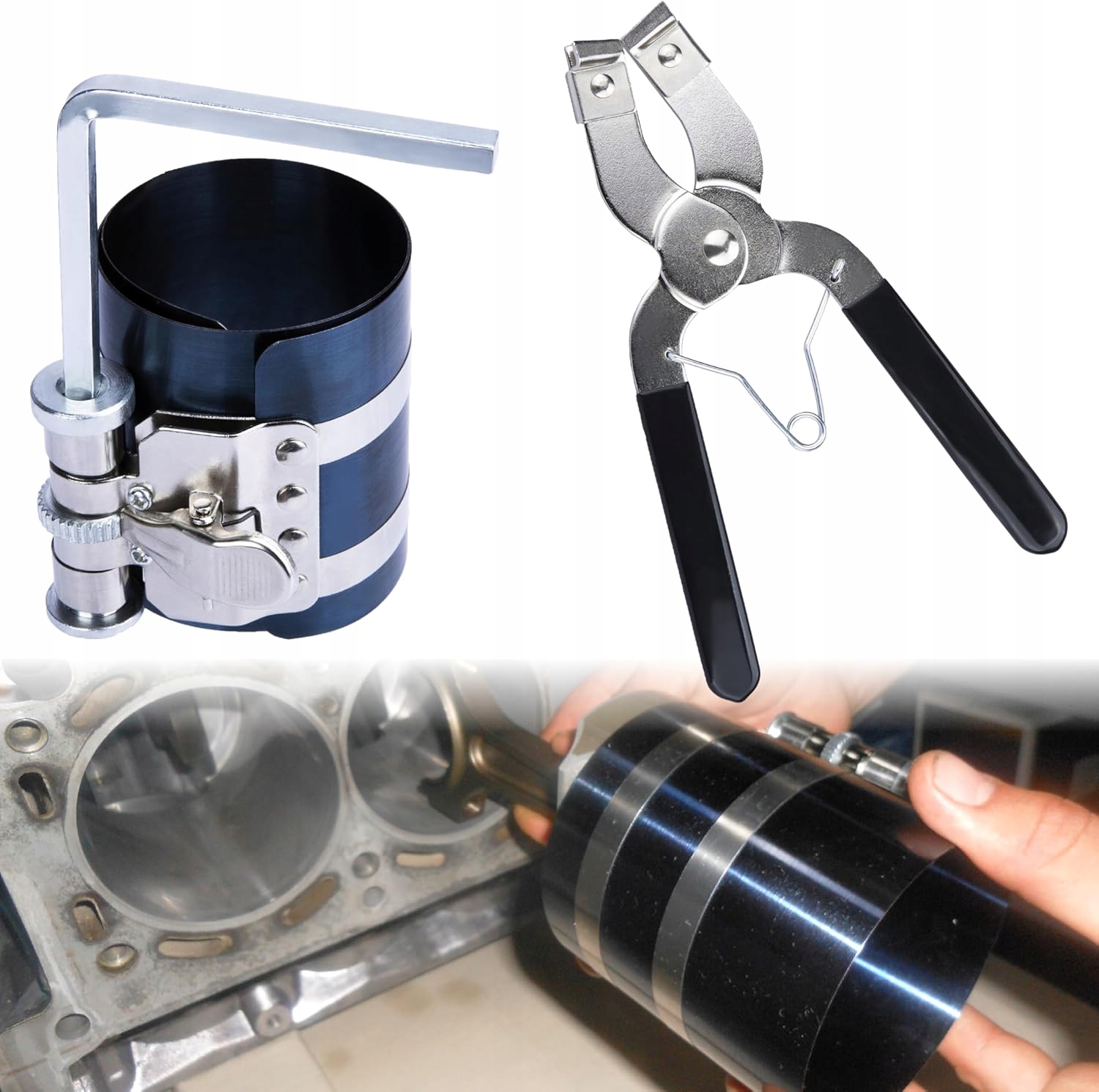 Комплект для установки поршневых колец 53-175 мм