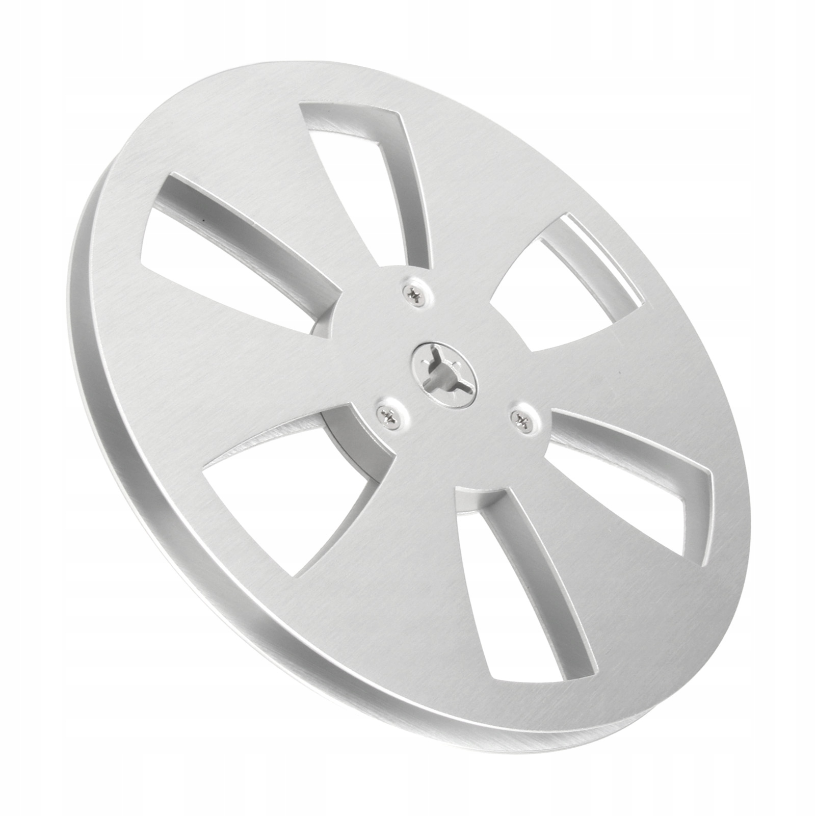 1/4" 7 Palců Prázdná Cívka Pro Magnetofon Hliníková Stříbrná S 6 Otvory