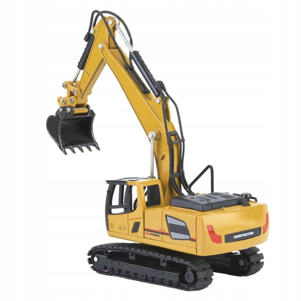 Metalowa Koparka Gąsienicowa Replika Die-Cast Model 1810 w Skali 1/60 Materiał karton metal plastik inny