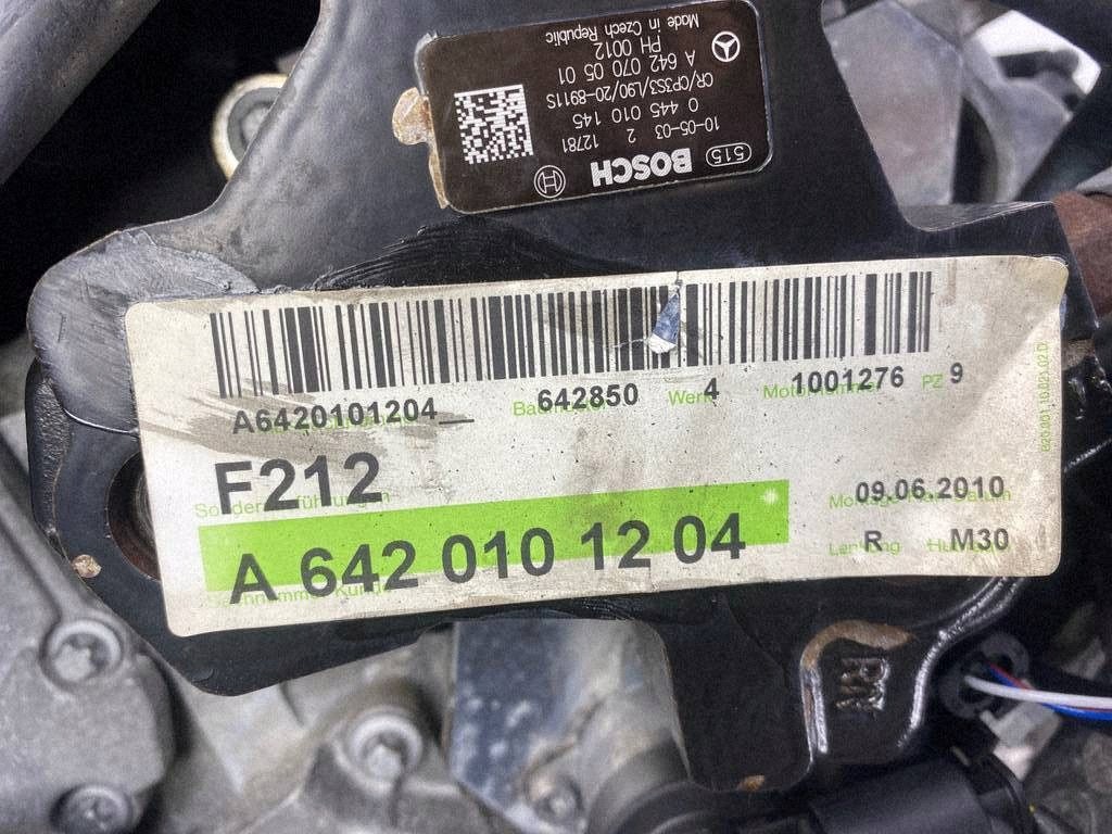 Mercedes E300 CDI W212 engine complete 642850 OM642 3.0 CDI V6 642.850