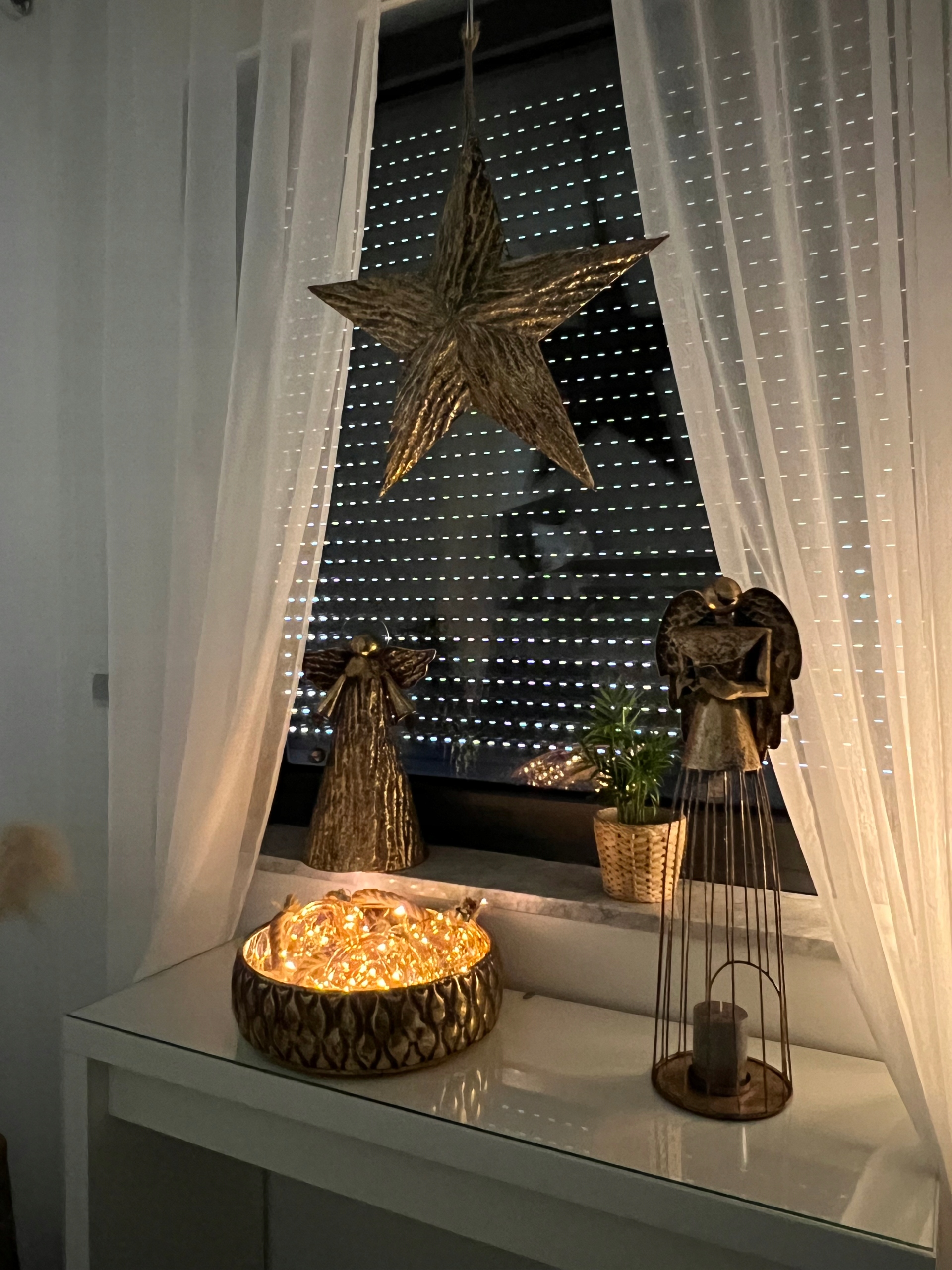 KULA SZKLANA ŚWIECĄCA DEKORACJA ŚWIĄTECZNA SZNUR Rodzaj kula