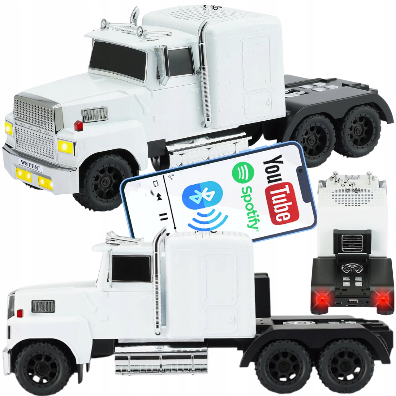 Nákladní Auto S Vestavěným Led Reproduktorem Akumulátor Velká Hračka XXL