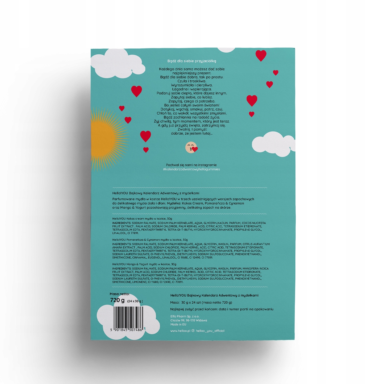 KALENDARZ ADWENTOWY BAJKOWY Z MYDEŁKAMI HELLO!YOU Marka inna