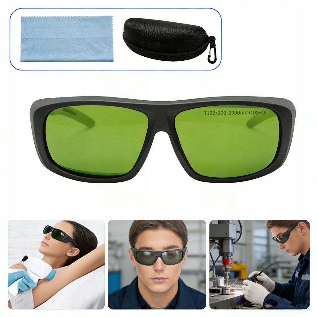 Ochranné brýle pro laserovou depilaci Ipl 200-2000nm OD5+ Dárek