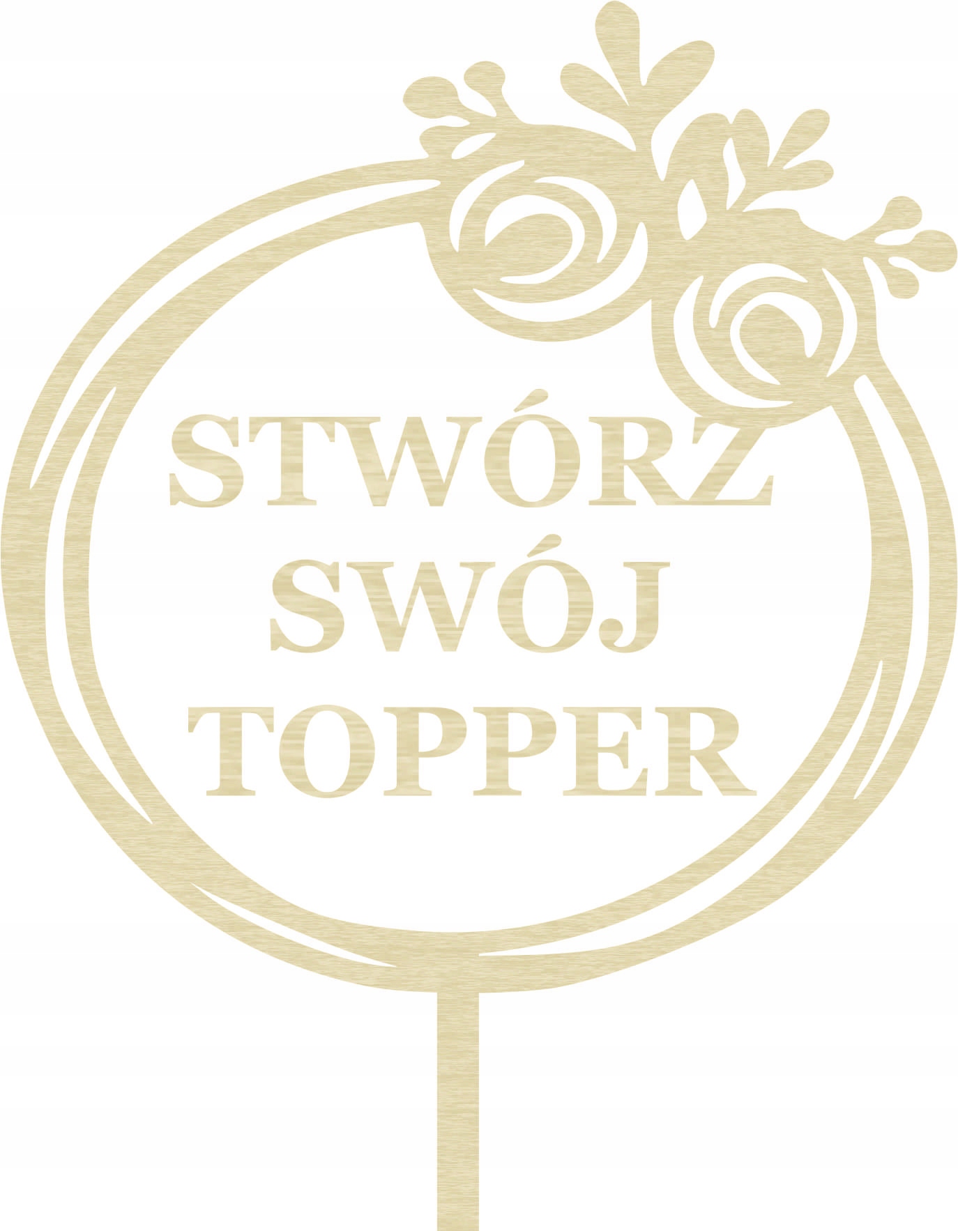 

Topper Na Tort Dowolny Napis I Dowolny Okrąg