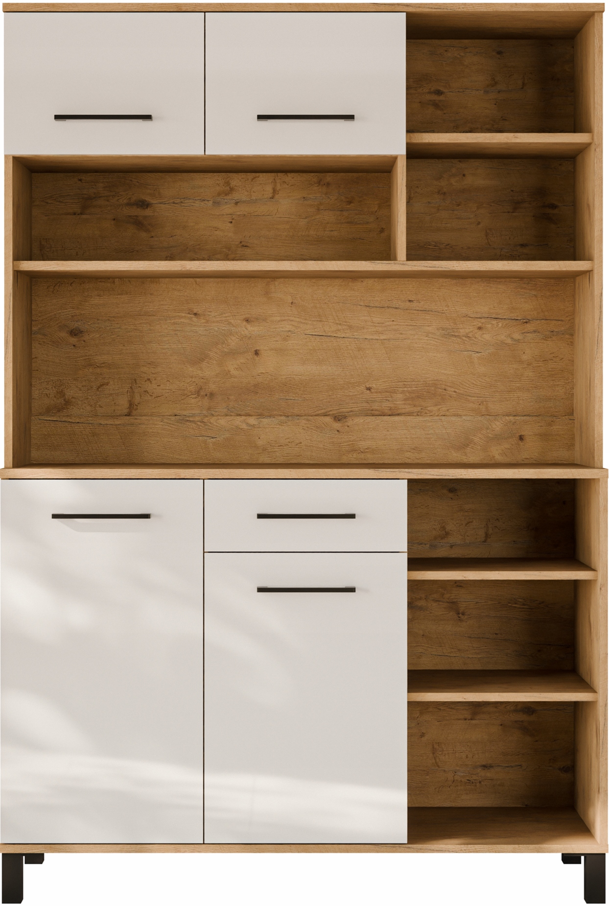 Kredens VIGO 120cm Bufet KASZMIR / DĄB ARTISAN