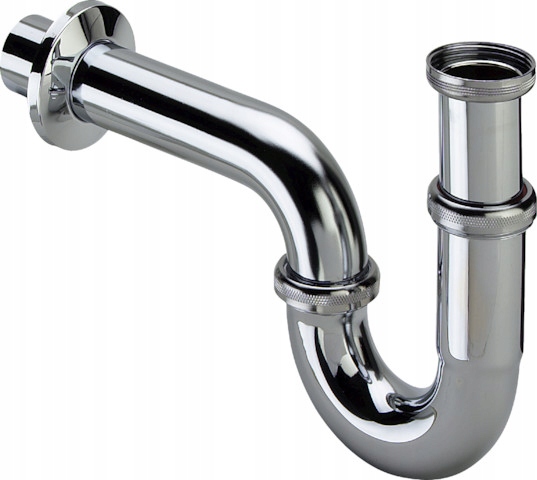 Rúrkový polosifón umývadlo/bidet 6/4''x40 Chrom