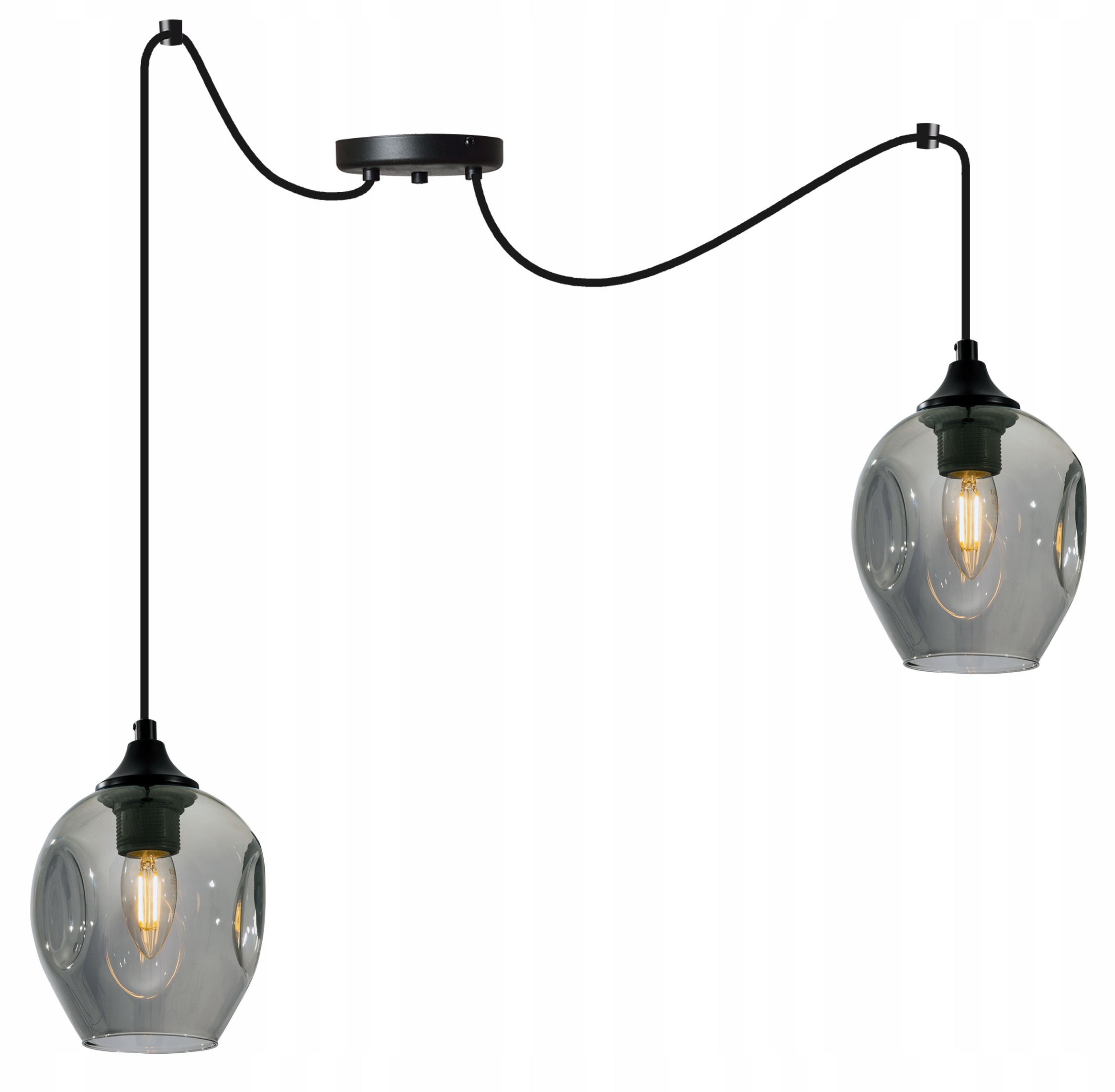 Moderní Závěsná Stropní Lampa Pavouk Skleněná
