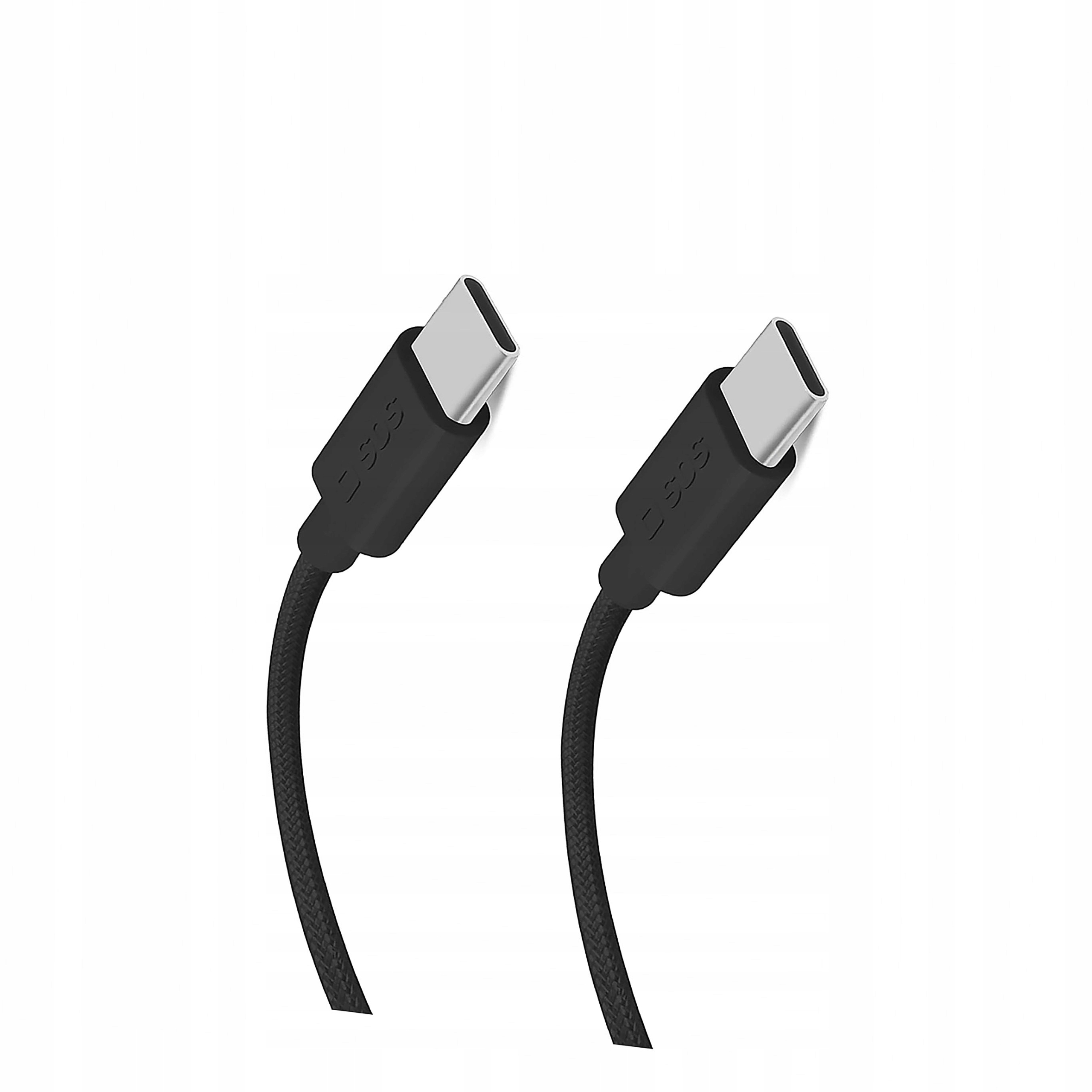 Kabel Sbs Tecabletissuetcck Usb-c Usb-c 1,5m 60W w oplocie czarny