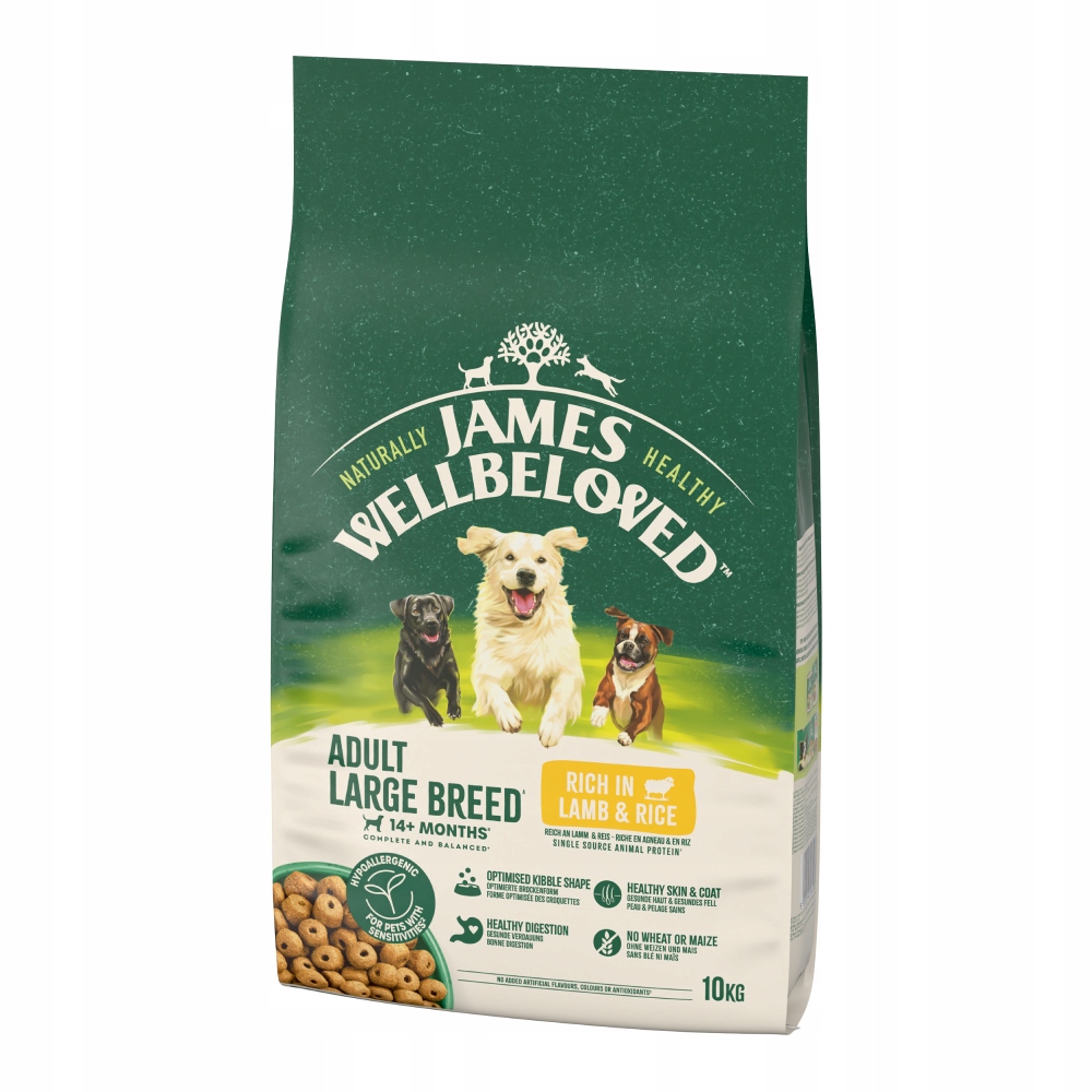 James Wellbeloved Adult Monobiałkowa Sucha Karma Dla Psa Z Jagnięciną 10 Kg