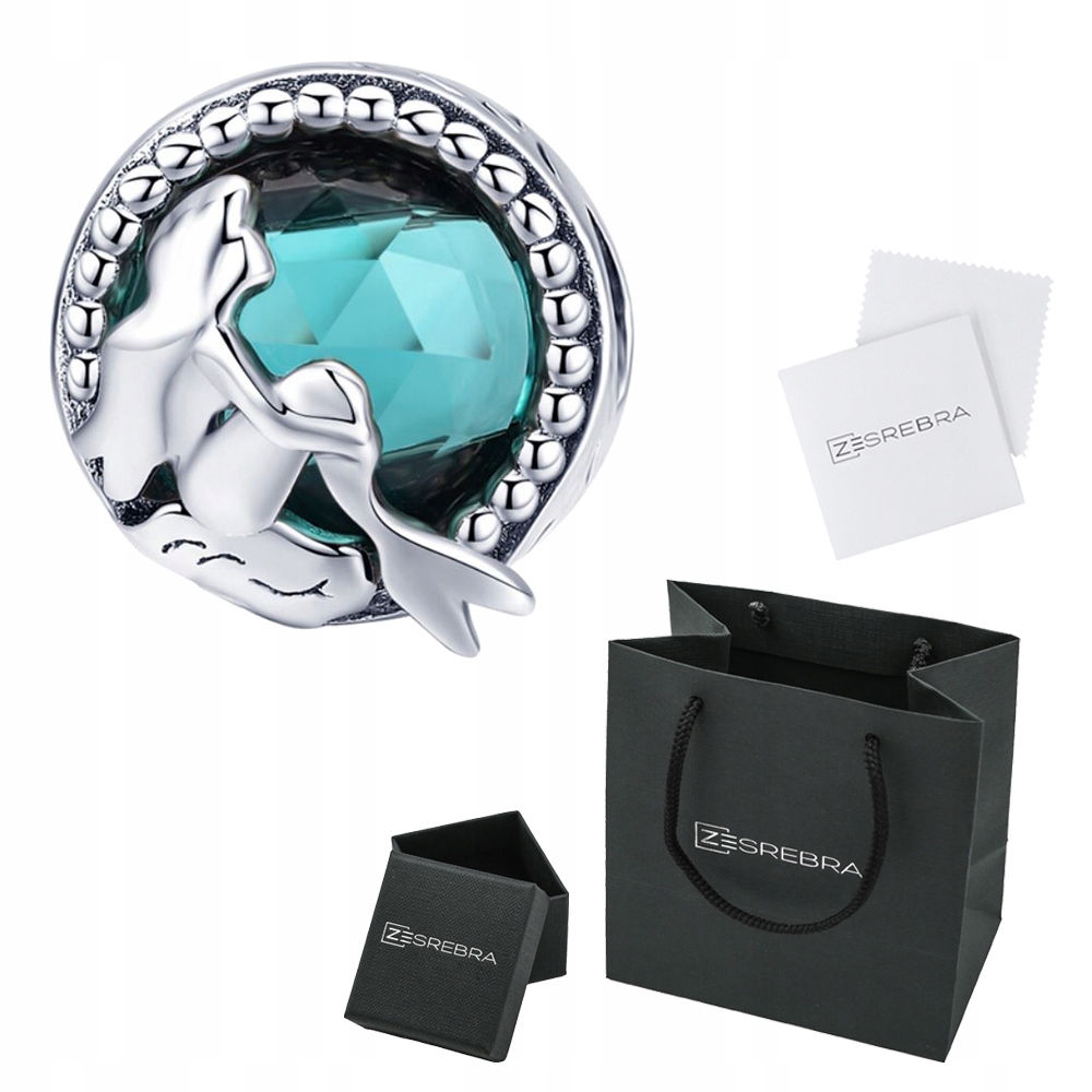 

Charms Syrenka do Pandora srebro 925 koralik morze